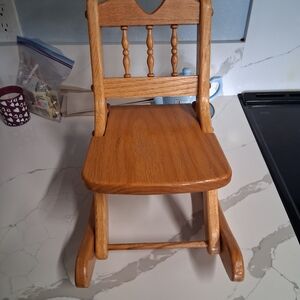 Wooden Rocking Chair for Dolls